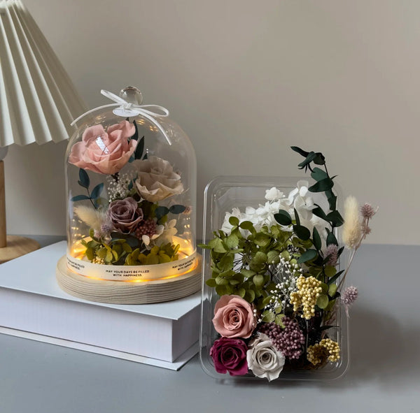 DIY Eternal Flower Dome Kit - LED & 6 Colors