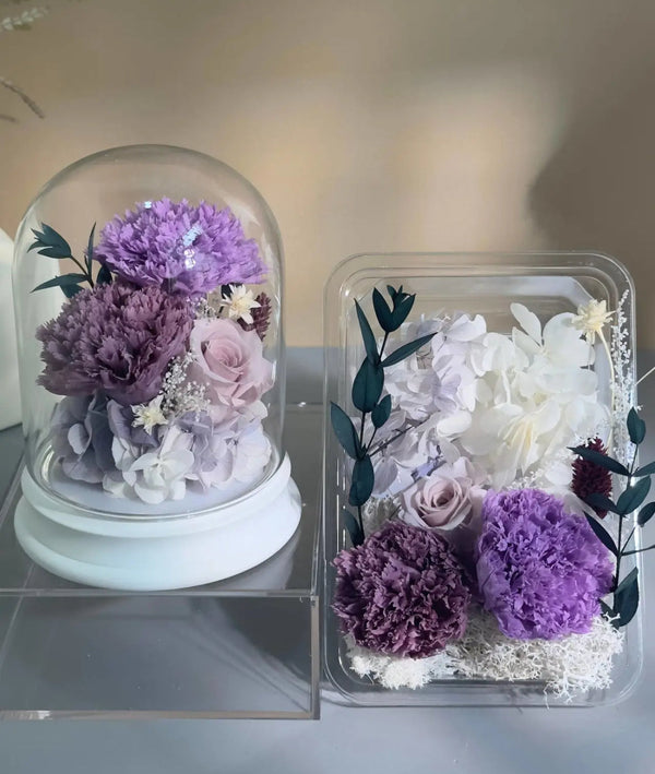 DIY Carnation Flower Dome - 4 Colors